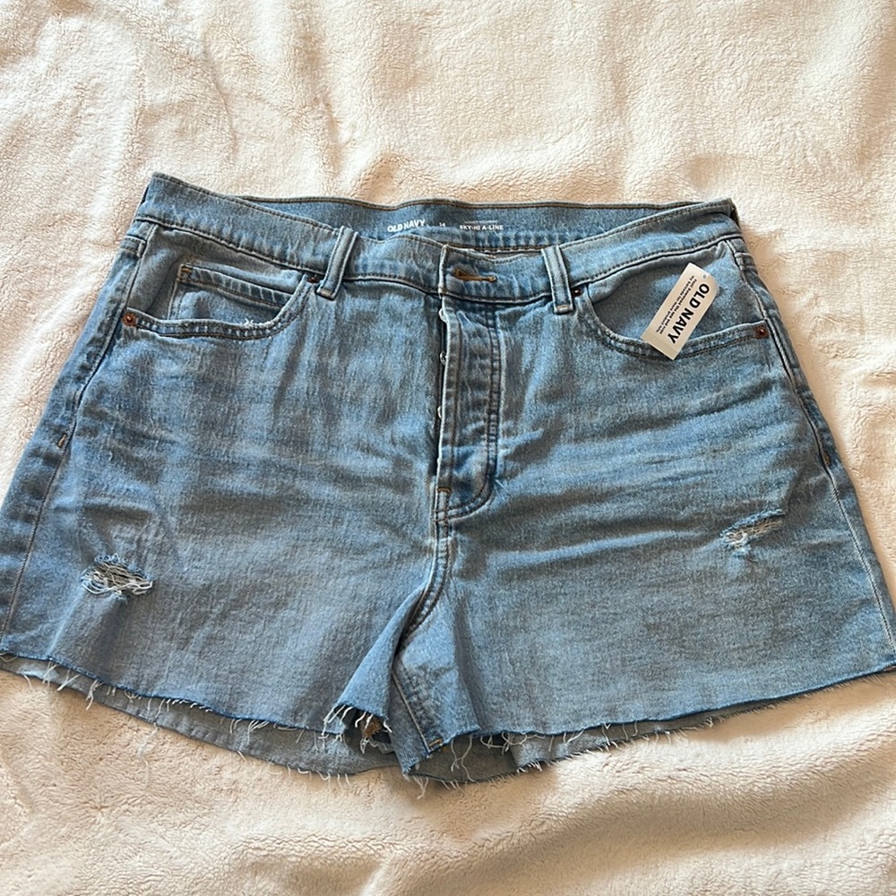 NWT old navy denim shorts size 14